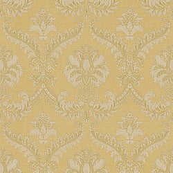 Galerie Wallcoverings Product Code 23602 - Italian Classics 4 Wallpaper Collection - Gold Colours - A traditional damask on a woven effect background, giving a classical, formal edge to any interior scheme.  Design