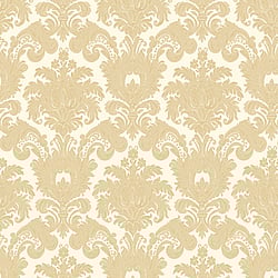 Galerie Wallcoverings Product Code 23612 - Italian Classics 4 Wallpaper Collection - Gold Colours - A floral, traditional damask on a textured background, giving a classical, formal edge to any interior scheme.  Design