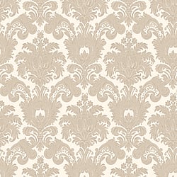 Galerie Wallcoverings Product Code 23613 - Italian Classics 4 Wallpaper Collection - Beige Cream Colours - A floral, traditional damask on a textured background, giving a classical, formal edge to any interior scheme.  Design