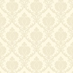 Galerie Wallcoverings Product Code 23640 - Italian Classics 4 Wallpaper Collection - Off-White Colours - A damask with a stylised, contemporary edge. Less floral and more geometric, but still with the overall traditional sumptuousness of a classic damask.  Design