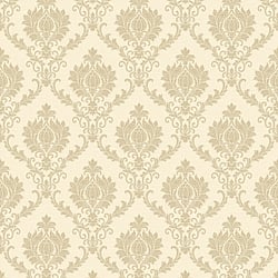 Galerie Wallcoverings Product Code 23643 - Italian Classics 4 Wallpaper Collection - Cream Beige Colours - A damask with a stylised, contemporary edge. Less floral and more geometric, but still with the overall traditional sumptuousness of a classic damask.  Design