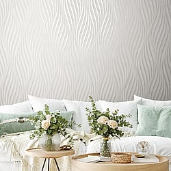 Galerie Wallcoverings Product Code: 34258 - The New Design Book Wallpaper Collection Galerie Wallcoverings Product Code 34258 - The New Design Book Wallpaper Collection - White Colours - Wave Design