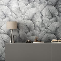 Galerie Wallcoverings Product Code: 34508 - The New Design Book Wallpaper Collection Galerie Wallcoverings Product Code 34508 - The New Design Book Wallpaper Collection - Grey Colours - Palm Leaf Design