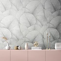 Galerie Wallcoverings Product Code: 34509 - The New Design Book Wallpaper Collection Galerie Wallcoverings Product Code 34509 - The New Design Book Wallpaper Collection - Grey Colours - Palm Leaf Design