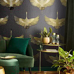 Galerie Wallcoverings Product Code: 34532 - The New Design Book Wallpaper Collection Galerie Wallcoverings Product Code 34532 - The New Design Book Wallpaper Collection - Black, Gold Colours - Stork Design