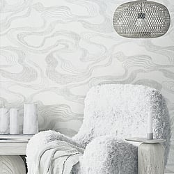 Galerie Wallcoverings Product Code: 34534 - The New Design Book Wallpaper Collection Galerie Wallcoverings Product Code 34534 - The New Design Book Wallpaper Collection - White Colours - Flow Design