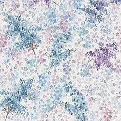 Galerie Wallcoverings Product Code: 47450 - The New Design Book Wallpaper Collection Galerie Wallcoverings Product Code 47450 - The New Design Book Wallpaper Collection - White, Blue, Purple Colours - Soft Foliage Design