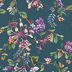 Galerie Wallcoverings Product Code: 47454 - The New Design Book Wallpaper Collection Galerie Wallcoverings Product Code 47454 - The New Design Book Wallpaper Collection - Grey, Blue, Green Colours - Summer Bouquet Design