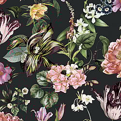 Galerie Wallcoverings Product Code: 47460 - The New Design Book Wallpaper Collection Galerie Wallcoverings Product Code 47460 - The New Design Book Wallpaper Collection - Schwarz, Rose, Green Colours - Floral Rhapsody Design