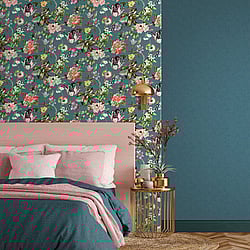 Galerie Wallcoverings Product Code: 47462 - The New Design Book Wallpaper Collection Galerie Wallcoverings Product Code 47462 - The New Design Book Wallpaper Collection - Grey, Blue, Green, Rose Colours - Cherry Blossom Design