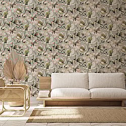 Galerie Wallcoverings Product Code: 47464 - The New Design Book Wallpaper Collection Galerie Wallcoverings Product Code 47464 - The New Design Book Wallpaper Collection - Beige, White, Orange Colours - Cherry Blossom Design