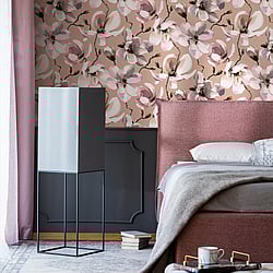 Galerie Wallcoverings Product Code: 47465 - The New Design Book Wallpaper Collection Galerie Wallcoverings Product Code 47465 - The New Design Book Wallpaper Collection - Brown, White, Rose Colours - Cherry Blossom Design