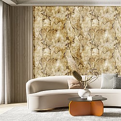 Galerie Wallcoverings Product Code: 49354 - Stratum Wallpaper Collection Galerie Wallcoverings Product Code 49354 - Stratum Wallpaper Collection - gold grey Colours - Marmo Design