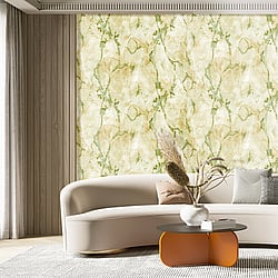 Galerie Wallcoverings Product Code: 49355 - Stratum Wallpaper Collection Galerie Wallcoverings Product Code 49355 - Stratum Wallpaper Collection - gold green Colours - Marmo Design