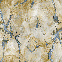 Galerie Wallcoverings Product Code: 49356 - Stratum Wallpaper Collection Galerie Wallcoverings Product Code 49356 - Stratum Wallpaper Collection - gold blue Colours - Marmo Design