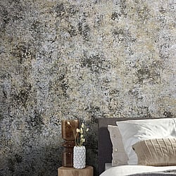 Galerie Wallcoverings Product Code: 95019 - Vault Wallpaper Collection Galerie Wallcoverings Product Code 95019 - Vault Wallpaper Collection - Silver Colours - This earthy wallpaper will be a warming welcome to your home and perfect on all four walls or accompanied by a complementing design. The wallpaper has a subtle emboss that creates some structural depth and comes in a mottled grey, brown-black and gold mix that is reminiscent of parched clay soil. It’s a great way to bring your room up to date with a natural and earthy feel. Design