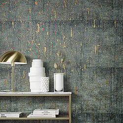 Galerie Wallcoverings Product Code: 95026 - Vault Wallpaper Collection Galerie Wallcoverings Product Code 95026 - Vault Wallpaper Collection - Anthracite Colours - This aged concrete effect wallpaper is the perfect choice if you want to bring a room up to date in a dramatic way. With a subtle emboss to create some structural depth, it comes in an on-trend black and copper colourway. Drawing on the textures of, and resembling the stippled texture of ancient plasterwork or faded limestone, this unusual wallpaper will be a warming welcome to your home. This will be perfect on all four walls or can be accompanied by a complementary wallpaper. Design