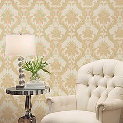 Galerie Wallcoverings Product Code: 95122 - Ornamenta Wallpaper Collection Galerie Wallcoverings Product Code 95122 - Ornamenta Wallpaper Collection - Gold Colours - Classic Damask Design