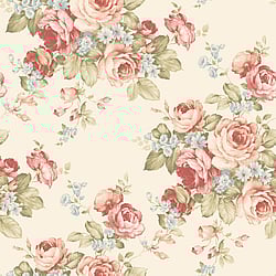 Galerie Wallcoverings Product Code: AB27614 - Abby Rose 4 Wallpaper Collection Galerie Wallcoverings Product Code AB27614 - Abby Rose 4 Wallpaper Collection - Cream Pink Blue Olive Green Colours - Grand Floral Design