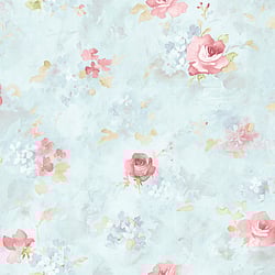 Galerie Wallcoverings Product Code: AB27662 - Abby Rose 4 Wallpaper Collection Galerie Wallcoverings Product Code AB27662 - Abby Rose 4 Wallpaper Collection - Blue Pink Colours - Morning Dew Design