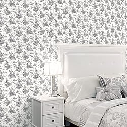 Galerie Wallcoverings Product Code: AB42413 - Abby Rose 4 Wallpaper Collection Galerie Wallcoverings Product Code AB42413 - Abby Rose 4 Wallpaper Collection - Black Colours - Toile Design