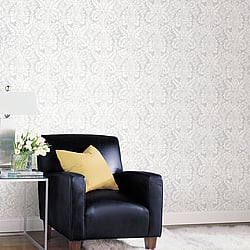 Galerie Wallcoverings Product Code: AB42424 - Abby Rose 4 Wallpaper Collection Galerie Wallcoverings Product Code AB42424 - Abby Rose 4 Wallpaper Collection - Grey Colours - Valentine Damask Design