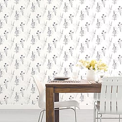Galerie Wallcoverings Product Code: AB42443 - Abby Rose 4 Wallpaper Collection Galerie Wallcoverings Product Code AB42443 - Abby Rose 4 Wallpaper Collection - Grey Black Colours - Flora Design