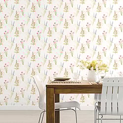 Galerie Wallcoverings Product Code: AB42445 - Abby Rose 4 Wallpaper Collection Galerie Wallcoverings Product Code AB42445 - Abby Rose 4 Wallpaper Collection - Cream Blue Pink Colours - Flora Design