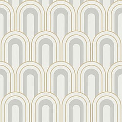 Galerie Wallcoverings Product Code: CM27031 - Botanica Wallpaper Collection Galerie Wallcoverings Product Code CM27031 - Botanica Wallpaper Collection - Grey Yellow Colours - Retro Arch Design