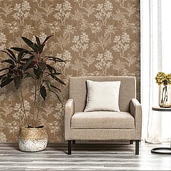 Galerie Wallcoverings Product Code: DWP0361-02 - Zen Wallpaper Collection Galerie Wallcoverings Product Code DWP0361-02 - Zen Wallpaper Collection - Floating Foliage Design