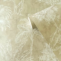 Galerie Wallcoverings Product Code: DWP0361-03 - Zen Wallpaper Collection Galerie Wallcoverings Product Code DWP0361-03 - Zen Wallpaper Collection - Floating Foliage Design