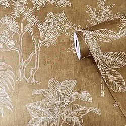 Galerie Wallcoverings Product Code: DWP0361-04 - Zen Wallpaper Collection Galerie Wallcoverings Product Code DWP0361-04 - Zen Wallpaper Collection - Floating Foliage Design