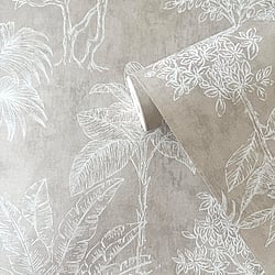 Galerie Wallcoverings Product Code: DWP0361-06 - Zen Wallpaper Collection Galerie Wallcoverings Product Code DWP0361-06 - Zen Wallpaper Collection - Floating Foliage Design