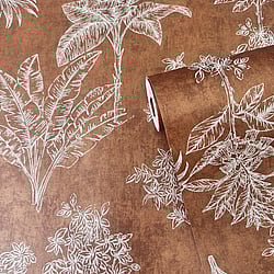 Galerie Wallcoverings Product Code: DWP0361-07 - Zen Wallpaper Collection Galerie Wallcoverings Product Code DWP0361-07 - Zen Wallpaper Collection - Floating Foliage Design