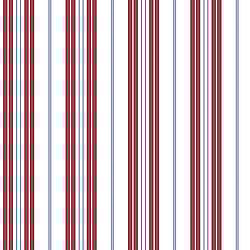 Galerie Wallcoverings Product Code: G23066 - Deauville Wallpaper Collection Galerie Wallcoverings Product Code G23066 - Deauville Wallpaper Collection - Red Navy Blue White Colours - Two Colour Stripe Design