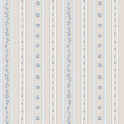 Galerie Wallcoverings Product Code: G23221 - Country Cottage Wallpaper Collection Galerie Wallcoverings Product Code G23221 - Country Cottage Wallpaper Collection - Blue Beige Colours - Floral Stripe Design