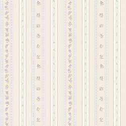 Galerie Wallcoverings Product Code: G23223 - Country Cottage Wallpaper Collection Galerie Wallcoverings Product Code G23223 - Country Cottage Wallpaper Collection - Lilac Beige Colours - Floral Stripe Design