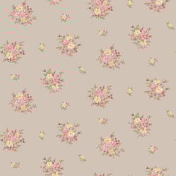 Galerie Wallcoverings Product Code: G23230 - Country Cottage Wallpaper Collection Galerie Wallcoverings Product Code G23230 - Country Cottage Wallpaper Collection - Red Yellow Mocha Colours - Floral Bunch Design