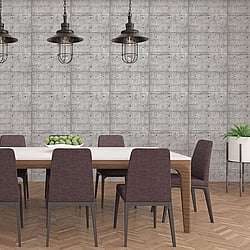 Galerie Wallcoverings Product Code: G45370 - Grunge Wallpaper Collection Galerie Wallcoverings Product Code G45370 - Grunge Wallpaper Collection - Grey Colours - Concrete Blocks Design