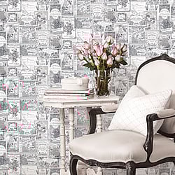 Galerie Wallcoverings Product Code: G56277 - Anthologie Wallpaper Collection Galerie Wallcoverings Product Code G56277 - Anthologie Wallpaper Collection - Black Colours - Perfume Labels Design