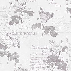 Galerie Wallcoverings Product Code: G56284 - Country Cottage Wallpaper Collection Galerie Wallcoverings Product Code G56284 - Country Cottage Wallpaper Collection - Pink Grey Colours - Vintage Postcard Design