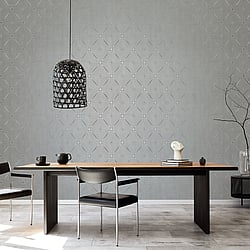 Galerie Wallcoverings Product Code: G67722 - Special Fx Wallpaper Collection Galerie Wallcoverings Product Code G67722 - Special Fx Wallpaper Collection - Silver Cream Colours - Metallic Spiral Design