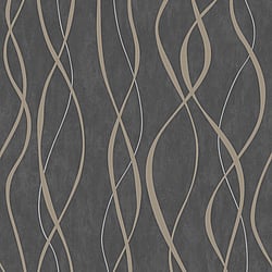 Galerie Wallcoverings Product Code: G67737 - Special Fx Wallpaper Collection Galerie Wallcoverings Product Code G67737 - Special Fx Wallpaper Collection - Gold Silver Brown Colours - Glitter Ribbons Design