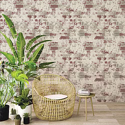 Galerie Wallcoverings Product Code: G67988 - Organic Textures Wallpaper Collection Galerie Wallcoverings Product Code G67988 - Organic Textures Wallpaper Collection - Beige Red Tan Colours - Brick Design