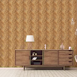 Galerie Wallcoverings Product Code: G67998 - Organic Textures Wallpaper Collection Galerie Wallcoverings Product Code G67998 - Organic Textures Wallpaper Collection - Warm Brown Yellow Colours - Chevron Wood Design