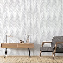 Galerie Wallcoverings Product Code: G68001 - Organic Textures Wallpaper Collection Galerie Wallcoverings Product Code G68001 - Organic Textures Wallpaper Collection - White Grey Colours - Chevron Wood Design