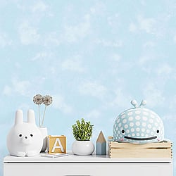 Galerie Wallcoverings Product Code G78351 - Tiny Tots 2 Wallpaper Collection - Blue Glitter Colours - Baby Texture Design