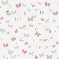 Galerie Wallcoverings Product Code: HO20058 - Home Wallpaper Collection Galerie Wallcoverings Product Code HO20058 - Home Wallpaper Collection - Grey Pink White Colours - Butterfly Motif Design