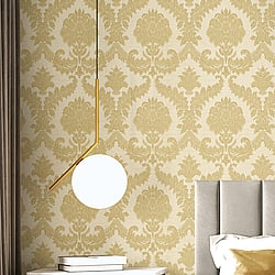 Galerie Wallcoverings Product Code: IS33332 - Italian Silks And Damasks Wallpaper Collection Galerie Wallcoverings Product Code IS33332 - Italian Silks And Damasks Wallpaper Collection - Yellow Colours - Damasco Imperiale Design