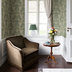 Galerie Wallcoverings Product Code: S83113 - Hjarterum Wallpaper Collection Galerie Wallcoverings Product Code S83113 - Hjarterum Wallpaper Collection - Green Colours - Swedish Floral Design